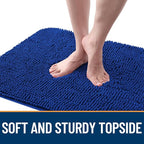 OLANLY Dog Door Mat for Muddy Paws 70x35, Super Absorbent Chenille Mud Mat