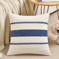 Fancy Homi Set of 1 Dusty Blue Vintage Decorative Throw Pillow Covers 20x20 Inch for Couch Bed Sofa Chair Bedroom, Rustic Retro Square Cushion Case, Modern Farmhouse Boho Living Room Decor Indoors