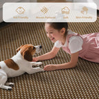 YDKGL 2x6 ft Kitchen Runner Rugs Mat Non Slip Woven Runners for Hallways Washable, Soft Long Entryway Laundry Hall Floor Runner Carpet for Indoor Backdoor Bedroom Living Room, Dark Brown/Coffee