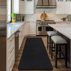 Amearea Modern Soft Hallway Runner Rug, 2x8 Feet Area Rug Runners for Hallways, Washable Runner Rugs, Non Slip Memory Foam Rug Black Runner Rugs Carpet for Entrance Kitchen Kids Room Decor