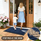 OLANLY Front Door Mat Outside Entrance 59x23, Waterproof Heavy-Duty Doormat