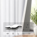 Short Blackout Curtains 54 Inch Length 2 Panels for Bedroom White Linen Textured Black Out Country Farmhouse Curtains for Small Bathroom Windows Kitchen Door Back Tab Pocket Cafe Drapes for Bay Window