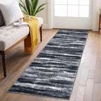 Lansny Abstract Washable 2x6 Runner Rug Non Slip Runners for Hallway