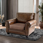 ANARACHON Leather Look Couch Cushion Covers Sofa Seat Slipcovers Sets Couches Furniture Protector for Sectional Armchair Loveseat Pets Kids Stretch Spandex Fabric (1 Cushion Armchair, Brown)
