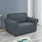 Joccun Stretch Chair Couch Cover,1-Piece Sofa Slipcover Spandex Jacquard Fabric Sofa Covers with Elastic Bottom,Washable Furniture Protector for Dogs,Cats,Kids(Armchair,Gray)