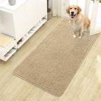 OLANLY Dog Door Mat for Muddy Paws 44x24, Super Absorbent Chenille Mud Mat