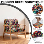 4 Piece Outdoor Cushion Covers, Patio Sofa Cushion Covers, Stretch Fit