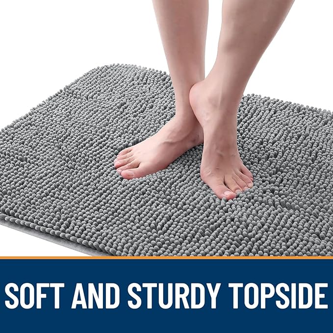 OLANLY Dog Door Mat for Muddy Paws 70x35, Super Absorbent Chenille Mud Mat