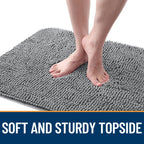 OLANLY Dog Door Mat for Muddy Paws 54x32, Super Absorbent Chenille Mud Mat