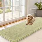 OLANLY Dog Door Mat for Muddy Paws 59x20, Super Absorbent Chenille Mud Mat