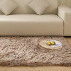 Goolela Faux Fur Rug for Bedroom 3x5 Light Brown Beige Fluffy Furry Fuzzy Sheepskin Rug Bedside Living Room Soft Rectangle