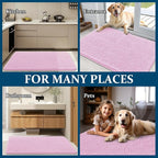 OLANLY Dog Door Mat for Muddy Paws 54x32, Super Absorbent Chenille Mud Mat