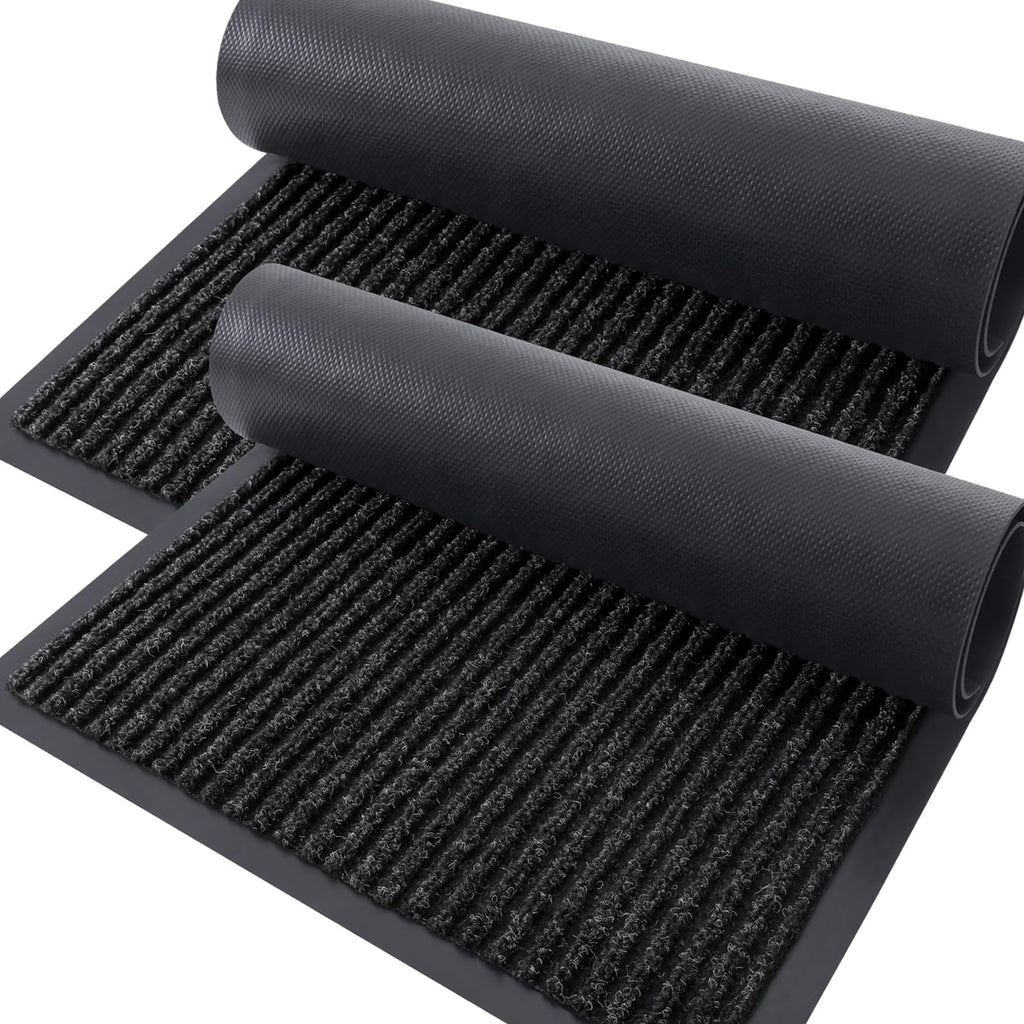 OLANLY 2-Pack Front Door Mats 59x34, Waterproof Heavy-Duty Doormats