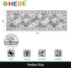 HEBE Hallway Runner Rug 2'x6', Washable Non Slip Kitchen Rug Runner