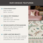 Green Butterfly Rugs for Girls Bedroom - 8x10 Floral Area Rug for Living Room, Dining Room Under Kitchen Table, Washable Lightweight Insect Print Large Carpet Indoor
