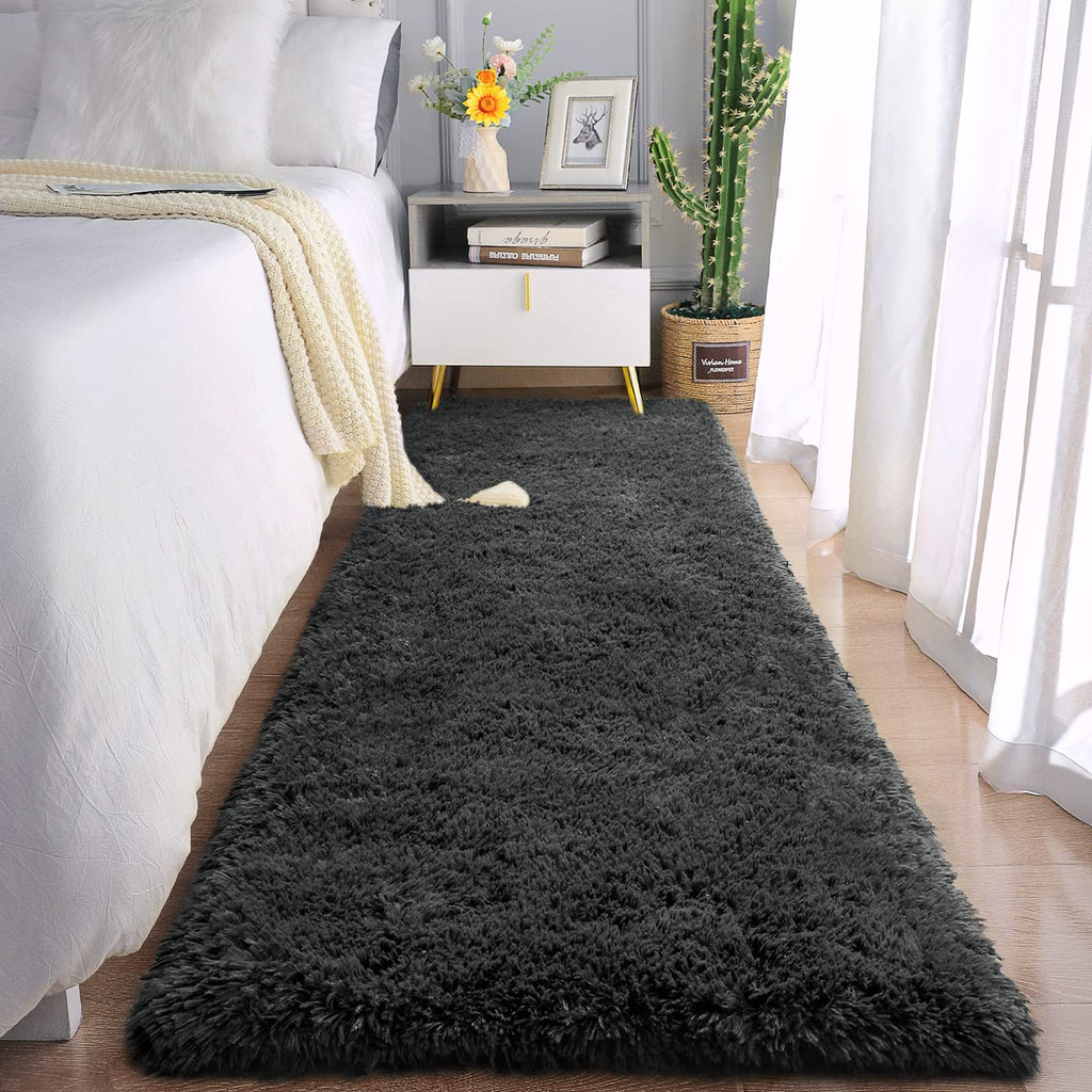 Chicrug Soft Runner Rugs for Bedroom Living Room Plush Fluffy Rug 2x6