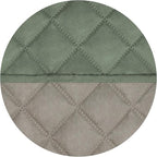 PureFit Reversible Quilted Sofa Cover, Water Resistant Slipcover Furniture Protector, Washable Couch Cover with Non Slip and Elastic Straps for Kids, Dogs, Pets (Sofa, Greyish Green/Beige)