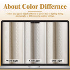 XOGUIBO 80% Boho Blackout Curtains 63 Inch Linen Blend Drapes 2 Panels
