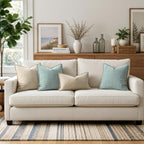 MIULEE Decorative Couch Throw Pillow Covers 20x20 Inch Coastal Light Blue