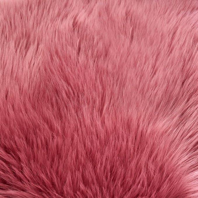 EasyJoy Ultra Soft Fluffy Shaggy Area Rug, 2 x 4 ft Rectangle, Blush Pink