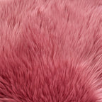 EasyJoy Ultra Soft Fluffy Shaggy Area Rug Faux Fur Rug Chair Cover Seat Pad Fuzzy Area Rug for Bedroom Floor Sofa Living Room (2 x 3 ft Sheepskin, BlushPink)