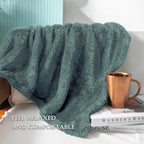 Exclusivo Mezcla Plush Fuzzy Fleece Bed Blanket King Size, Super Soft, Fluffy and Warm Blankets for Couch, Bed, All Season (Celadon, 90x104 inches)