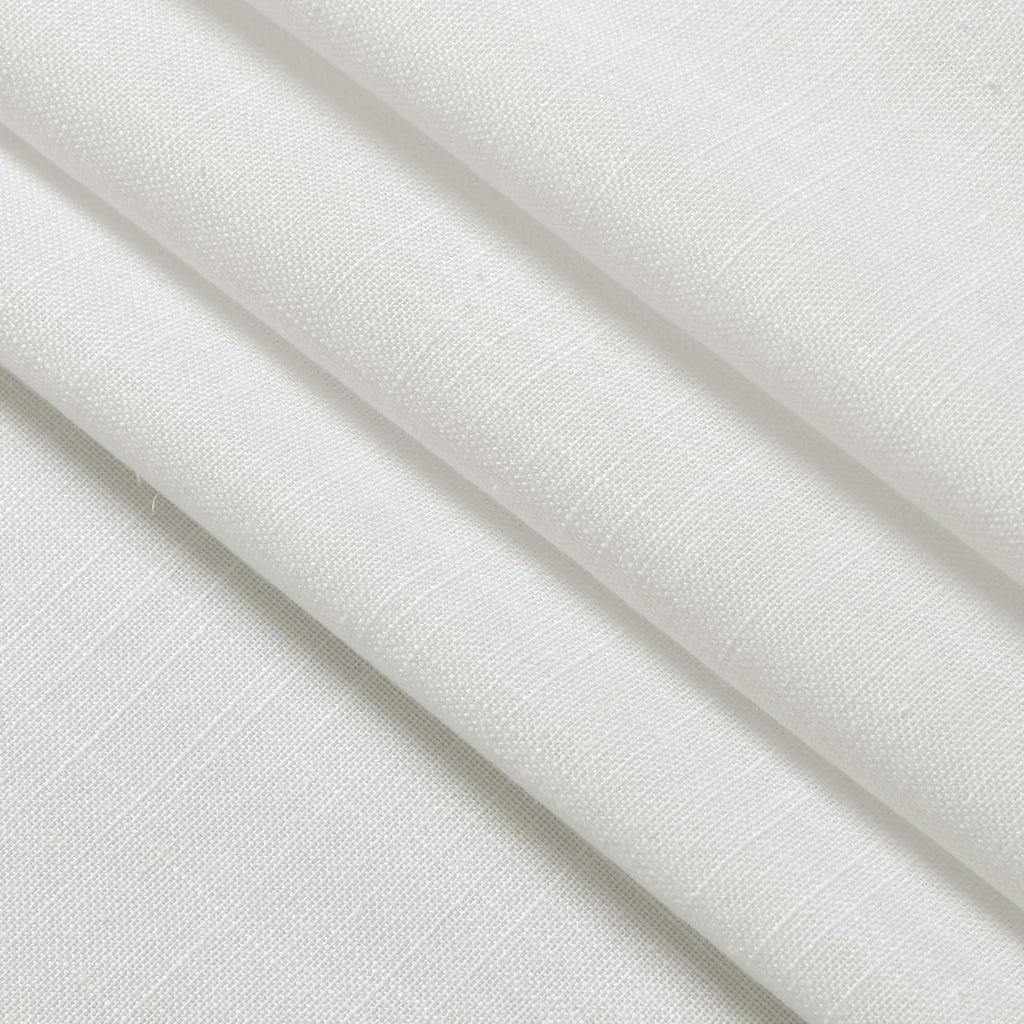 Nanspring Off White Cafe Curtains 45 Inch Length Set 2 Panel Back Tab Pocket Semi Sheer Short Linen White Curtain Tiers for Small Bathroom Window Basement 52x45