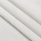 Nanspring Off White Cafe Curtains 45 Inch Length Set 2 Panel Back Tab Pocket Semi Sheer Short Linen White Curtain Tiers for Small Bathroom Window Basement 52x45