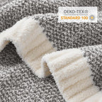 Snuggle Sac Grey Throw, Super Soft Warm Oversized Fuzzy Plush Blanket, Dark Grey, 50x70 inches
