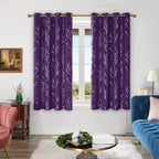 Deconovo Living Room Curtains 63 Inches Long, Blackout Curtains for Bedroom