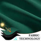 RYB HOME 100% Blackout Short Curtains for Small Window, Thermal Insulated