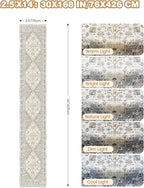Washable Runner Rug 2.5x14, Non-Slip Long Kitchen Mats for Floor, Vintage Rug for Entryway, Soft Hallway Runner for Dining Room, Bedroom, Living Room(Beige,2.5'x14')