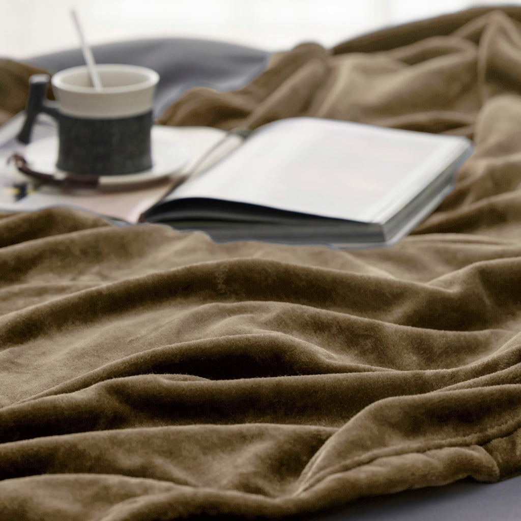 Bedsure GentleSoft Fleece Blanket Twin Size Camel - 300GSM Lightweight Plush Fuzzy Cozy Soft Warm Blanket for Bed, Sofa, Couch, Travel, Camping, 60x80 inches