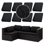 SUKAIKEQA 8PCS Patio Cushion Covers.Patio Furniture Couch SeatSlipcovers