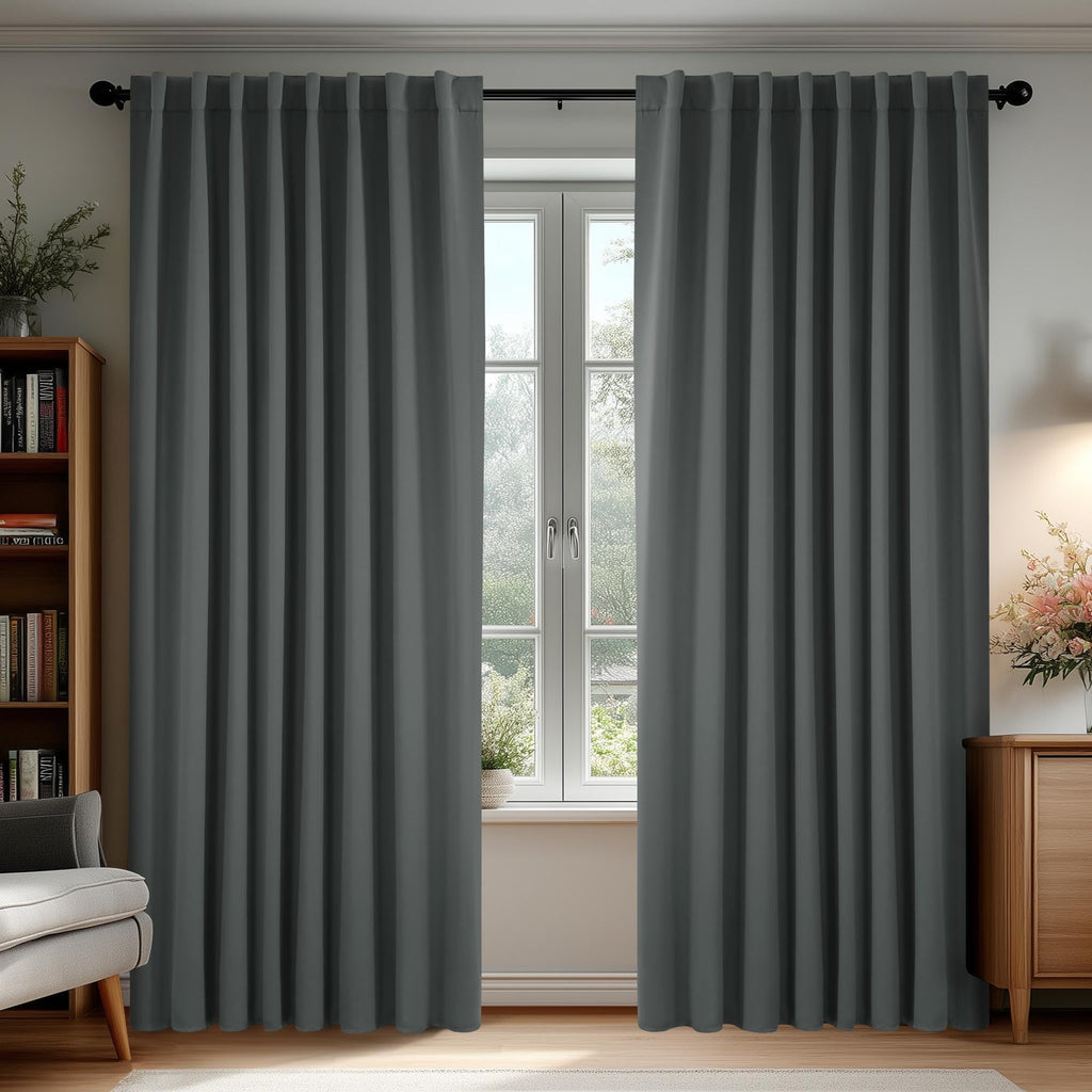 Deconovo Blackout Curtains for Bedroom, Living Room Curtains 84 Inches Long