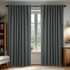 Deconovo Blackout Curtains for Bedroom 108 Inches Long