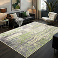 Toneed 4x6 Washable Non Slip Abstract Area Rugs for Bedroom Living Room