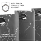 Deconovo Living Room Curtains 72 Inches Long, Blackout Curtains for Bedroom
