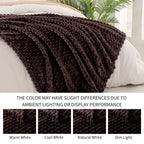 Exclusivo Mezcla 3D Fleece Twin Size Blanket for Bed, Coffee