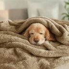 Exclusivo Mezcla Plush Fuzzy Fleece Bed Blanket King Size, Super Soft, Fluffy and Warm Blankets for Couch, Bed, All Season (Brown, 90x104 inches)