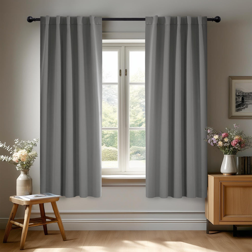 Deconovo Blackout Curtains for Bedroom, Living Room Curtains 63 Inches Long