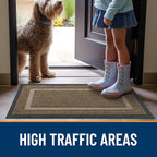 OLANLY Front Door Mat Outside 71x23, All-Season Heavy-Duty Rubber Doormat