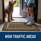 OLANLY Front Door Mat Outside 47x30, All-Season Heavy-Duty Rubber Doormat