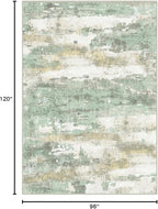 BEIMO Area Rugs 8x10 for Living Room Bedroom, Modern Abstract Machine Washable Large Light Green Rug Soft Rug, Low Pile Floor Carpet with Non Slip Backing for Dining Room