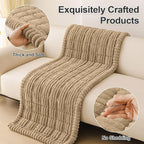 hyha Couch Covers for Dogs Washable, Non Slip Plush Dog Sofa Protectors, Fuzzy Pet Couch Covers for 3 Cushion Sofa Pet Friendly (Khaki, 27.6" x 47")