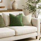 MIULEE Decorative Couch Throw Pillow Covers 18x18 Inch Cream White 2 Pack