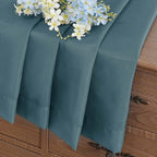 Window Sheer Curtains 54 inch Length, Soft Airy Light Filtering Sheer Curtain 2 Panels Set, Dual Rod Pocket Gauze Drapes for Living Room Bedroom, Dusty Blue, 2x42Wx54L Inches