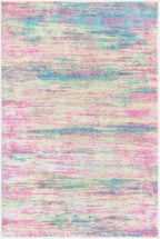 KOZYFLY Modern Abstract Pink 3x5 Area Rug Washable Girls Kids Bedroom Rug Throw Entry Mat Non-Slip Carpet Dining Room Rug with Soft Low Pile for Living Room Kitchen Bath Office