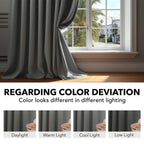 Deconovo Blackout Curtains for Bedroom, Living Room Curtains 63 Inches Long