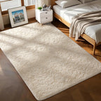 Ophanie 6x9 Area Rugs,Upgrade Non-Slip Fluffy Soft Rugs for Living Room,Large Shag Ivory Fuzzy Plush Rug,Shaggy Big Carpets for Bedroom,Kids Boys Girls Dorm Nursery Decor with Over 99 pcs Pile fibers